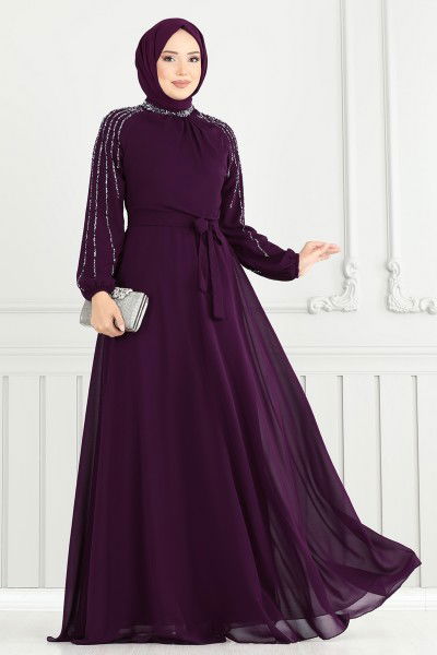 A.N.T. - Evening Dress 2420ANT466-MS Purple
