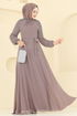 فستان سهرة بيج 2420ANT466-MS - Thumbnail