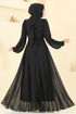 Evening Dress 2425ANT904-M Black - Thumbnail