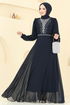 فستان سهرة كحلي 2425ANT904-M - Thumbnail
