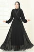 Evening Dress 2427ANT466-MS Black - Thumbnail
