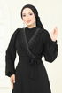 فستان سهرة أسود 2427ANT466-MS - Thumbnail