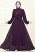 Evening Dress 2427ANT466-MS Damson - Thumbnail