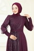فستان سهرة توتي 2457ELC1143-MS - Thumbnail