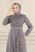 Evening Dress 2497ASMK1074-MS Gray - Thumbnail