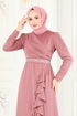 Evening Dress 2497ASMK1074-MS Light Rose Dried - Thumbnail