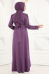 Evening Dress 2497ASMK1074-MS Lilac - Thumbnail