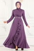 Evening Dress 2497ASMK1074-MS Lilac - Thumbnail