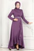 Evening Dress 2497ASMK1074-MS Lilac - Thumbnail