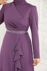 Evening Dress 2497ASMK1074-MS Lilac - Thumbnail