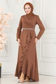 A.S.M.K. - Evening Dress 2497ASMK1074-MS Tan