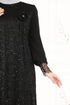فستان سهرة أسود 2517ELC1143-MS - Thumbnail