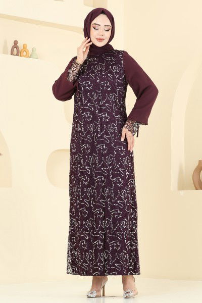 E.L.C. - Evening Dress 2517ELC1143-MS Damson