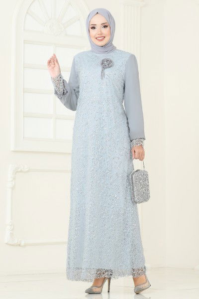 E.L.C. - Evening Dress 2517ELC1143-MS Gray