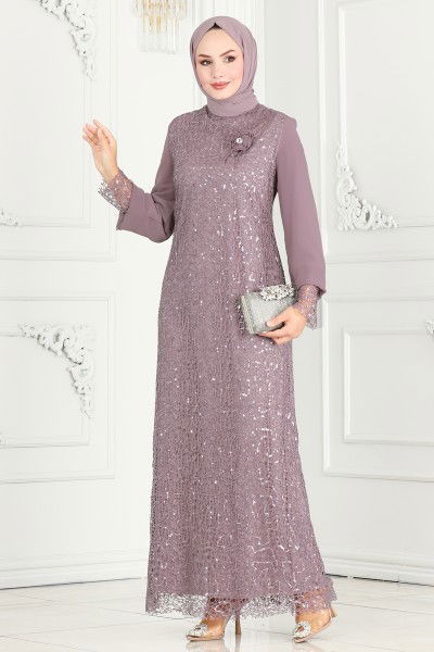 E.L.C. - Evening Dress 2517ELC1143-MS Lilac