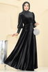Evening Dress 2586MEY846-MS Black - Thumbnail