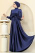 Evening Dress 2586MEY846-MS Navy Blue - Thumbnail