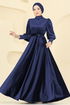 Evening Dress 2586MEY846-MS Navy Blue - Thumbnail