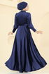 Evening Dress 2586MEY846-MS Navy Blue - Thumbnail