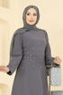 Evening Dress 2727SL432-MS Anthracite - Thumbnail