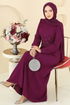 Evening Dress 2727SL432-MS Damson - Thumbnail