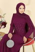 Evening Dress 2727SL432-MS Damson - Thumbnail