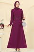 Evening Dress 2727SL432-MS Damson - Thumbnail