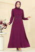 Evening Dress 2727SL432-MS Damson - Thumbnail