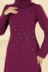 Evening Dress 2727SL432-MS Damson - Thumbnail