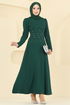 Evening Dress 2727SL432-MS Emerald - Thumbnail