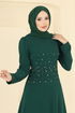 Evening Dress 2727SL432-MS Emerald - Thumbnail