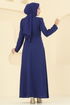 Evening Dress 2727SL432-MS Navy Blue - Thumbnail