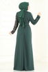 Evening Dress 2808ASMK1074-MS Emerald - Thumbnail
