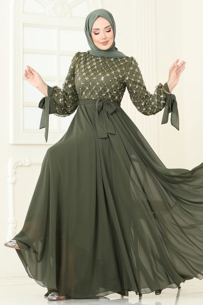 E.L.C. - Evening Dress 2814ELC1143-MS Khaki