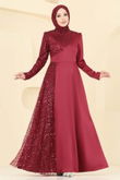 E.L.C. - Evening Dress 2818ELC1143-MS Burgundy