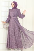 E.L.C. - Evening Dress 2819ELC1143-MS Dark Lilac
