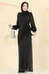 فستان سهرة أسود 2829ELCK1161-MS - Thumbnail