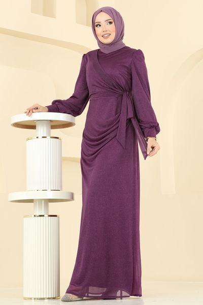 E.L.C.K. - Evening Dress 2829ELCK1161-MS Damson - 404516