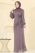 Evening Dress 2829ELCK1161-MS Dark Lilac - Thumbnail