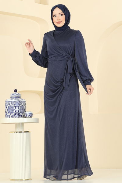 E.L.C.K. - Evening Dress 2829ELCK1161-MS Navy Blue - 404541