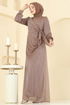 فستان سهرة بيج 2829ELCK1161-MS - Thumbnail