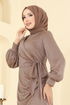 فستان سهرة بيج 2829ELCK1161-MS - Thumbnail
