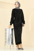 فستان سهرة أسود 2834ELC1143-MS - Thumbnail