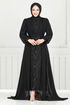 Evening Dress 4026YGS898-M Black - Thumbnail