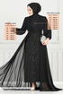 Evening Dress 4026YGS898-M Black - Thumbnail