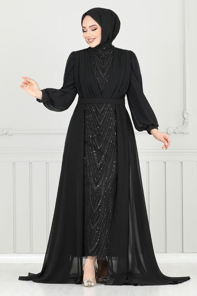 MRV Y.G.S. - فستان سهرة أسود 4026YGS898-M