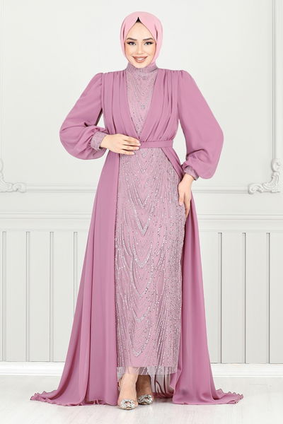 MRV Y.G.S. - Evening Dress 4026YGS898-M Dark Rose Dusky