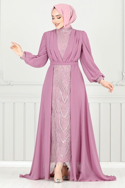 MRV Y.G.S. - Evening Dress 4026YGS898-M Dark Rose Dusky