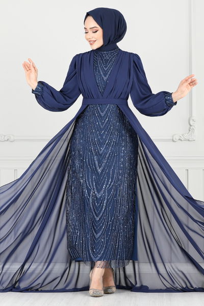 MRV Y.G.S. - Evening Dress 4026YGS898-M Navy Blue