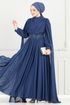 Evening Dress 4027YGS898-M Navy Blue - Thumbnail